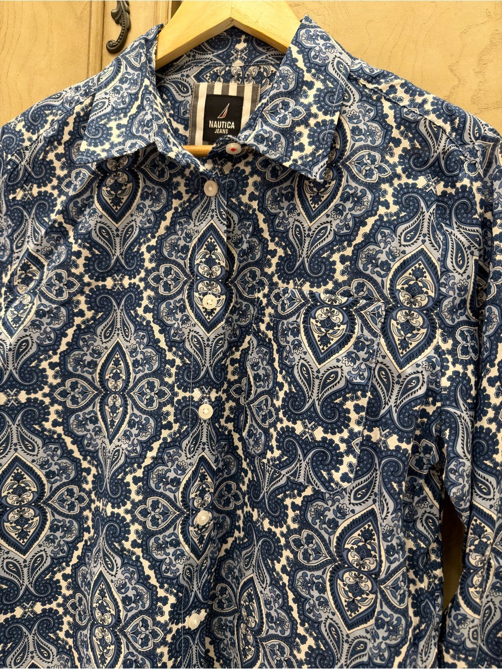 New, small, Nautica Jeans long-sleeve button-down.
